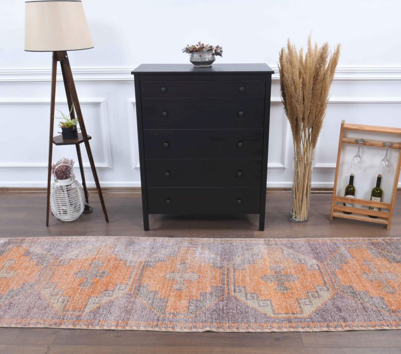 Oushak Vintage Runner Rug
