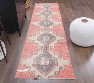 Turkish Vintage Runner Rug - Thumbnail