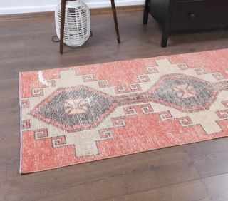 Turkish Vintage Runner Rug - Thumbnail