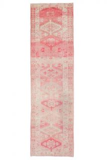 Hand-Knotted Vintage Runner Rug - Thumbnail