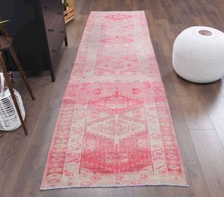 Hand-Knotted Vintage Runner Rug - Thumbnail