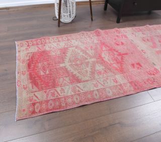 Hand-Knotted Vintage Runner Rug - Thumbnail