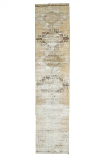 Geometric Original Vintage Runner Rug - Thumbnail