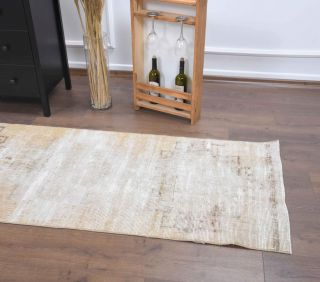 Geometric Original Vintage Runner Rug - Thumbnail