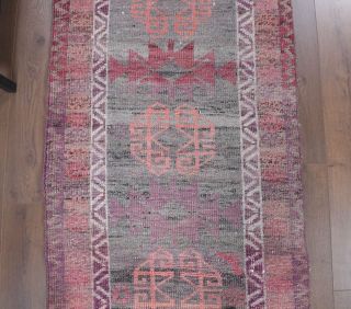 1950's Antique Runner Rug - Thumbnail