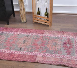 1950's Antique Runner Rug - Thumbnail