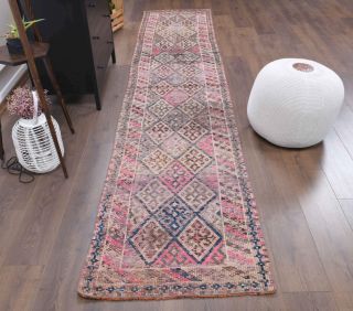 Hand-Knotted Vintage Runner Rug - Thumbnail