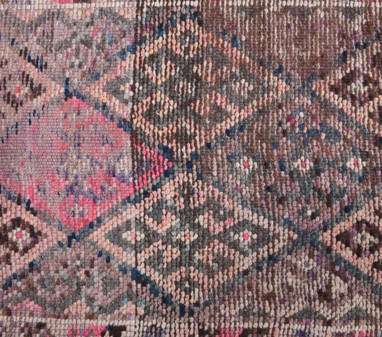 Hand-Knotted Vintage Runner Rug