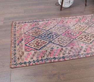 Hand-Knotted Vintage Anatolian Runner Rug - Thumbnail