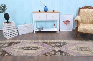 Vintage Anatolian Runner Rug - Thumbnail