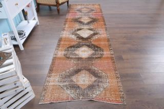 Vintage Oushak Runner Rug - Thumbnail