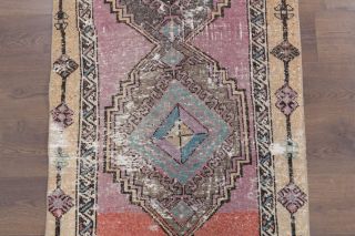 Vintage Oushak Runner Rug - Thumbnail