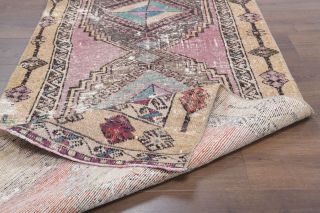 Vintage Oushak Runner Rug - Thumbnail