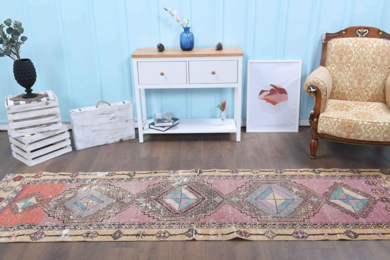 Vintage Oushak Runner Rug