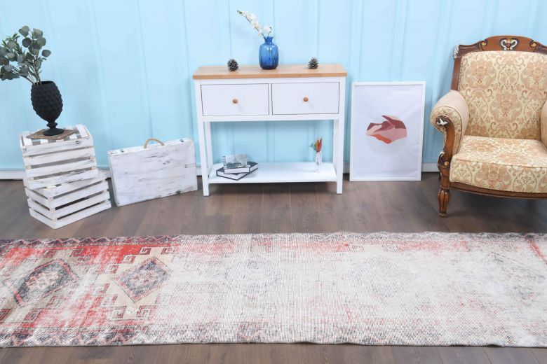 Distressed Vintage Runner Rug