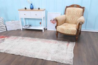 Distressed Vintage Runner Rug - Thumbnail