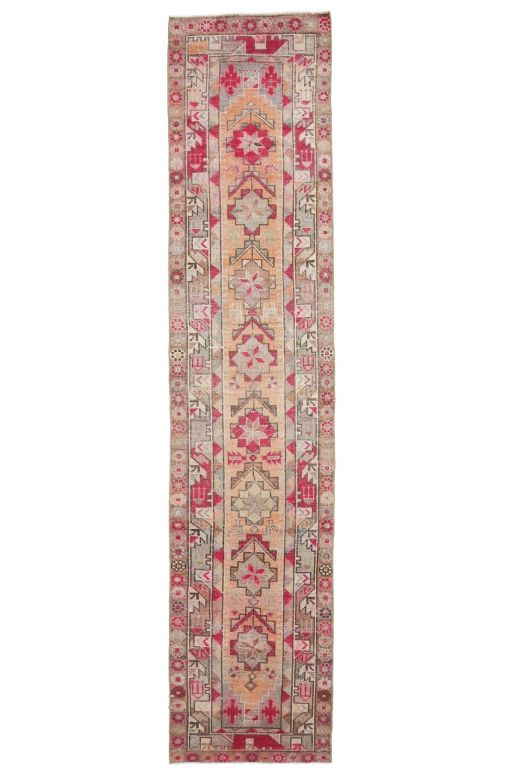 Turkish Vintage Runner Rug - 32798