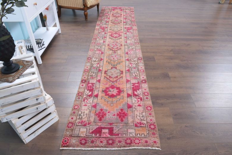 Turkish Vintage Runner Rug - 32798