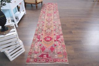 Turkish Anatolian Vintage Runner Rug - 32798 - Thumbnail