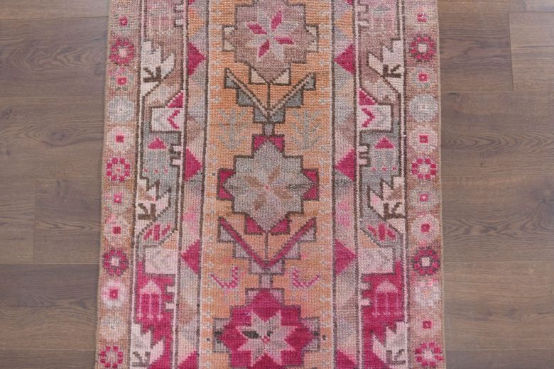 Turkish Anatolian Vintage Runner Rug - 32798