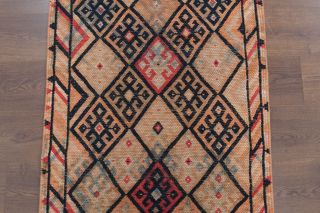 Hand-Knotted Vintage Runner Rug - Thumbnail