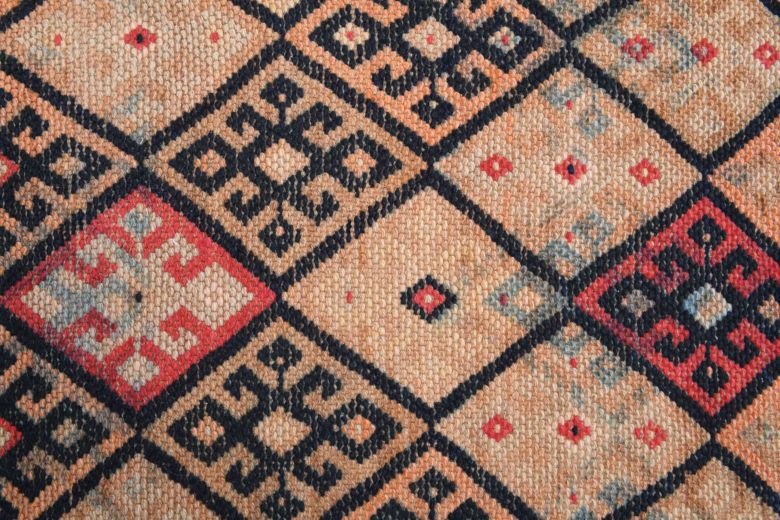 Hand-Knotted Vintage Anatolian Runner Rug