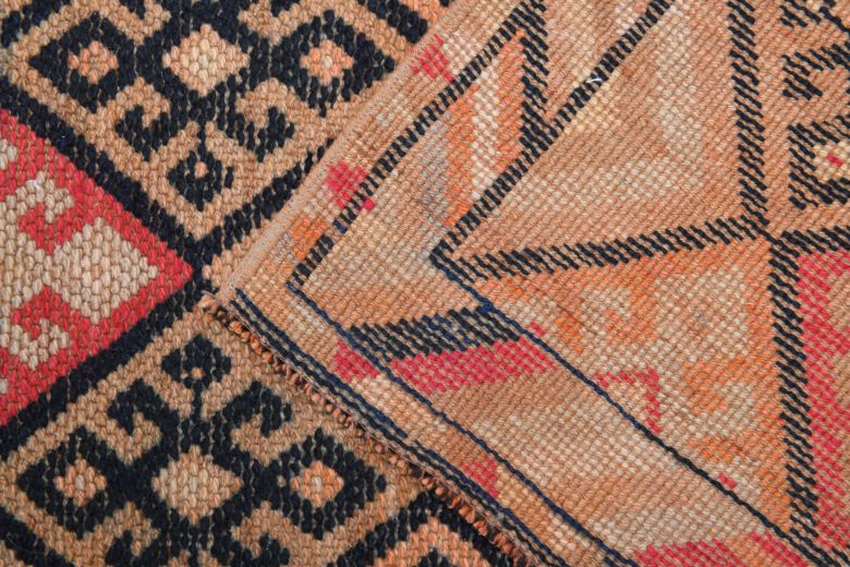 Hand-Knotted Vintage Anatolian Runner Rug