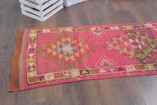 Hand-Knotted Vintage Runner Rug - Thumbnail