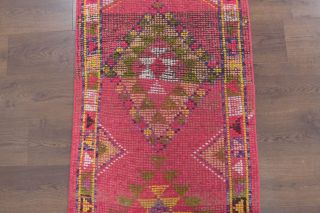 Hand-Knotted Vintage Anatolian Runner Rug - Thumbnail