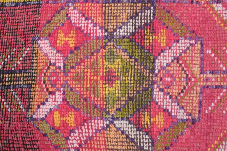 Hand-Knotted Vintage Anatolian Runner Rug