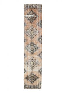 Oriental Vintage Runner Rug - Thumbnail