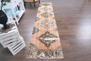 Oriental Vintage Runner Rug - Thumbnail