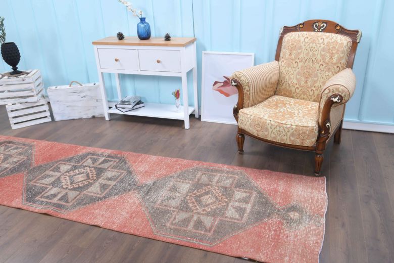 Red Vintage Runner Rug