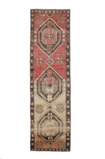 Oushak Vintage Runner Rug - Thumbnail