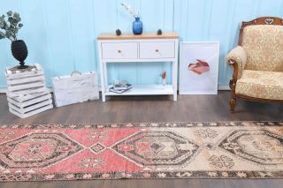 Oushak Vintage Runner Rug - Thumbnail