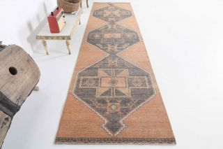 Oushak Vintage Runner Rug - Thumbnail