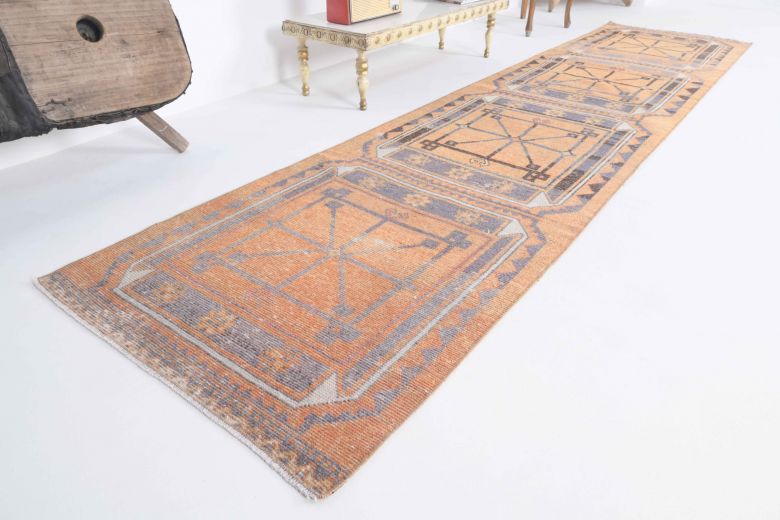 Oushak Vintage Runner Rug