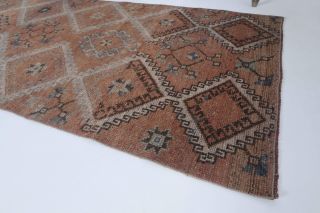 Heirloom Brown Semi-Antique Runner Rug - Thumbnail