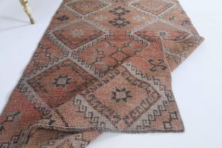 Heirloom Brown Semi-Antique Runner Rug - Thumbnail