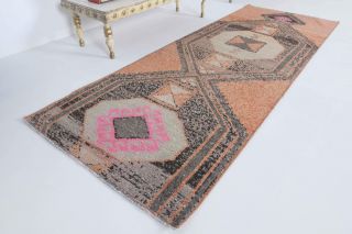 Turkish Vintage Runner Rug - Thumbnail