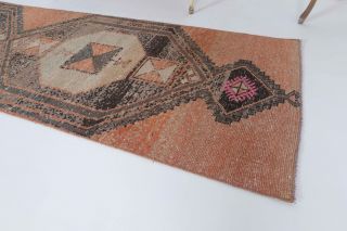 Turkish Vintage Runner Rug - Thumbnail