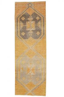 Vintage Oushak Runner Rug - Thumbnail