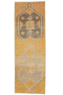 Turkish Vintage Runner Rug - Thumbnail