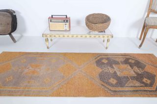 Turkish Vintage Runner Rug - Thumbnail