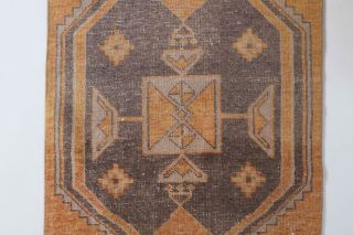 Vintage Oushak Runner Rug - Thumbnail