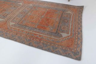 Burnt Orange Vintage Runner Rug - Thumbnail