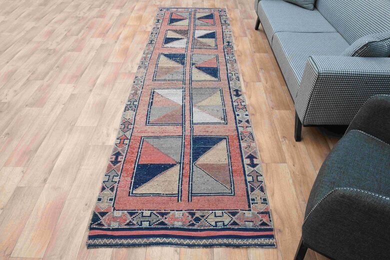 3x13 Vintage Runner Pink Rugs