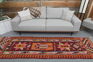 Tasseled Vintage Runner Rug - Thumbnail