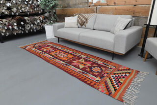 Tasseled Vintage Runner Rug - Thumbnail