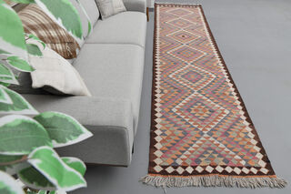 3x12 ft - Flatweave Vintage Runner Rug - Thumbnail